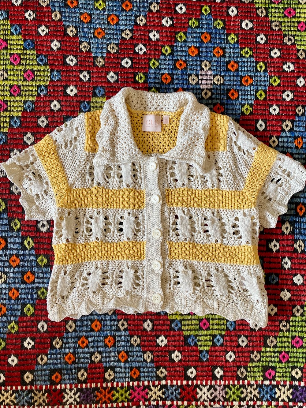 Crochet Button-Up Cardigan
